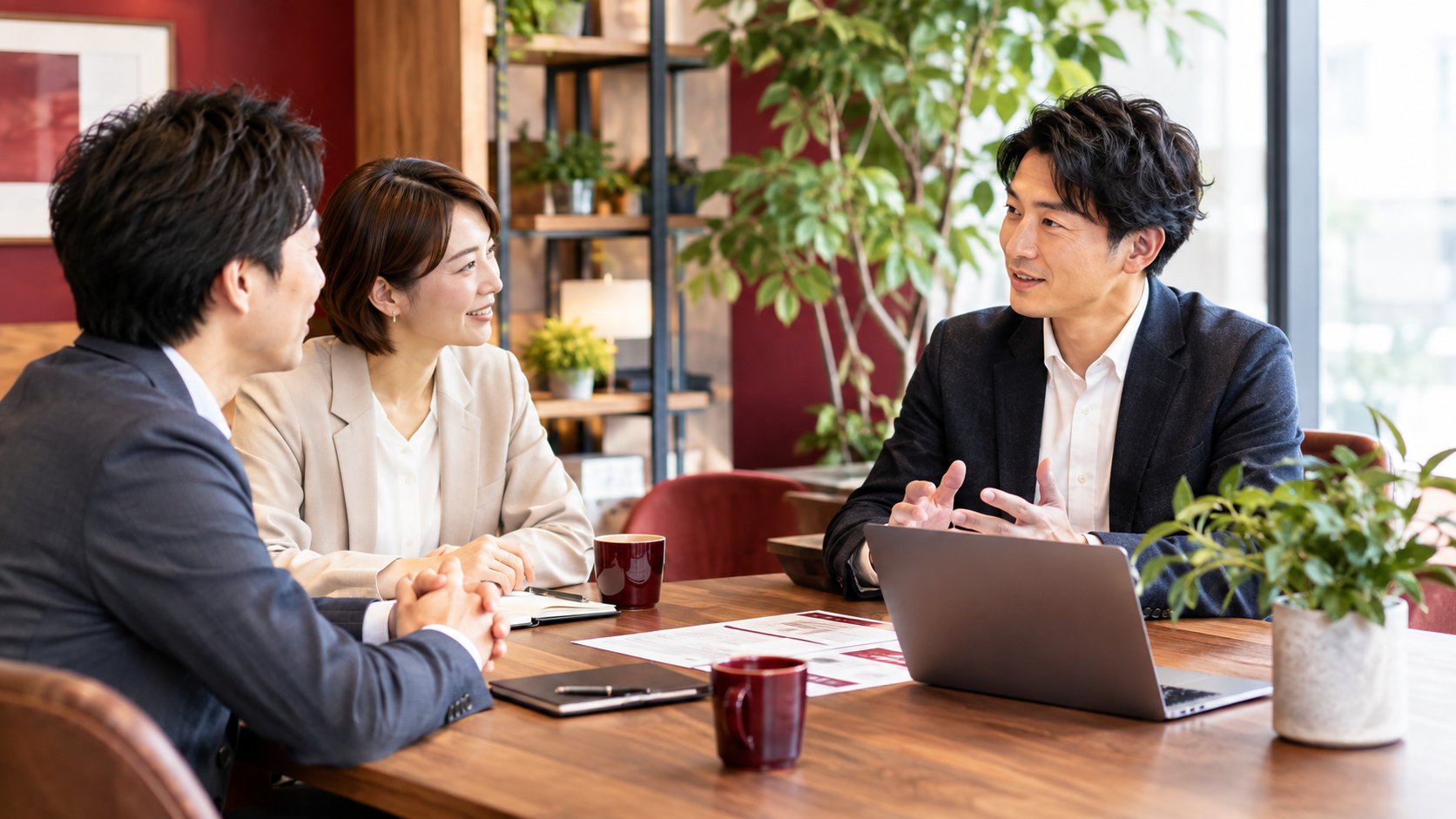 プロフェッショナルな対話・相談風景